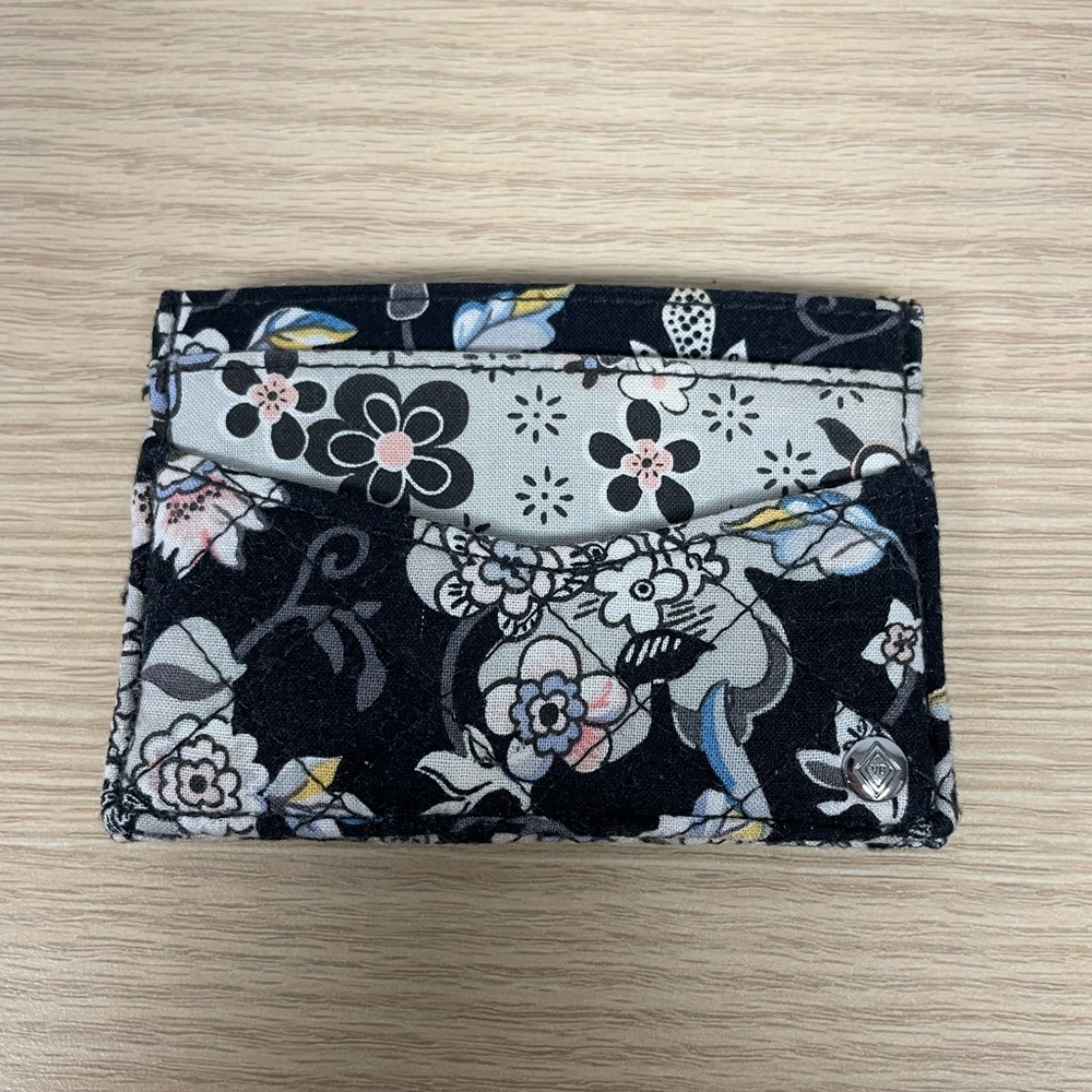 Vera Bradley Black and Cream Coin Purse